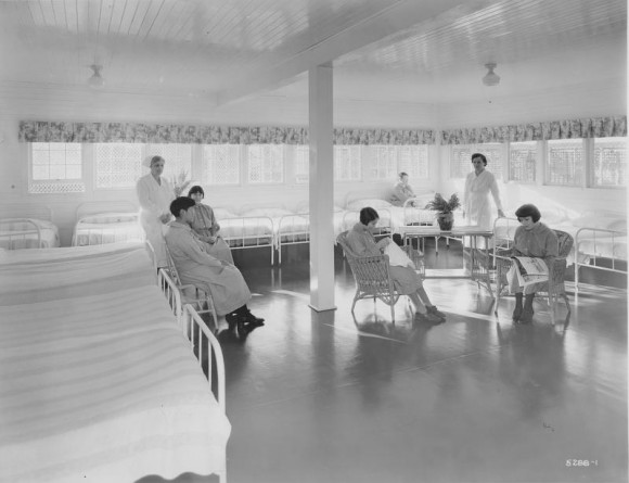 Women Patients Doing Needlepoint